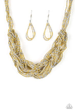 Load image into Gallery viewer, City Catwalk - Gold Seed Bead Necklace Paparazzi Accessories