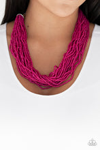 Load image into Gallery viewer, The Show Must CONGO On! Pink Seed Bead Necklace Paparazzi Accessories