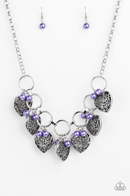 Very Valentine Purple Necklace Paparazzi Accessories