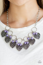 Load image into Gallery viewer, Very Valentine Purple Necklace Paparazzi Accessories