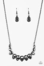Load image into Gallery viewer, Street Regal Black Gunmetal Necklace Paparazzi Accessories