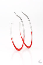 Load image into Gallery viewer, So Seren-DIP-itous Red Hoop Earrings Paparazzi Accessories