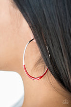 Load image into Gallery viewer, So Seren-DIP-itous Red Hoop Earrings Paparazzi Accessories