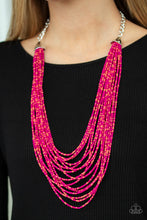 Load image into Gallery viewer, Peacefully Pacific Multi Seed Bead Necklace Paparazzi Accessories