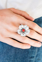 Load image into Gallery viewer, Boho Blossom Red Ring Paparazzi Accessories