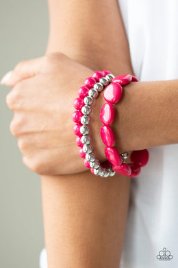 Color Venture Pink Bracelet Paparazzi Accessories
