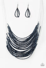 Load image into Gallery viewer, Catwalk Queen Blue Seed Bead Necklace Paparazzi Accessories