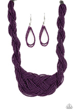 Load image into Gallery viewer, A Standing Ovation - Purple Seed Bead Necklace Paparazzi Accessories