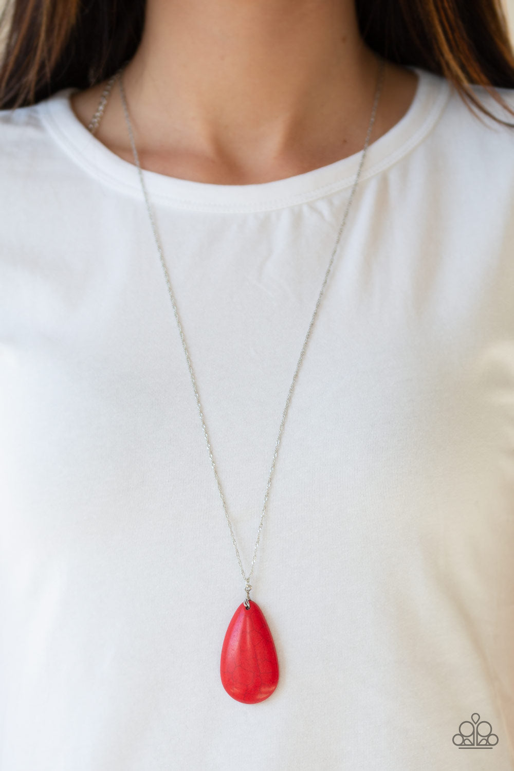 Stone River Red Necklace Paparazzi Accessories