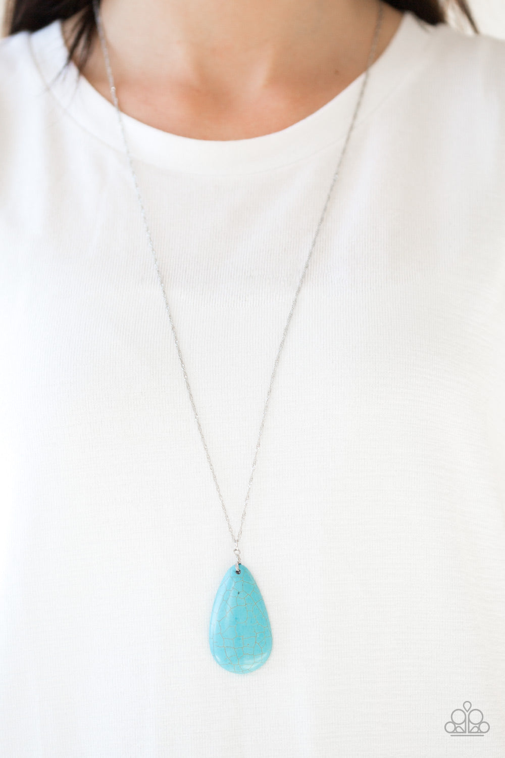 Stone River Blue Necklace Paparazzi Accessories