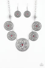 Load image into Gallery viewer, Written In The Star Lilies Red Necklace Paparazzi Accessories