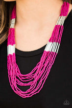 Load image into Gallery viewer, Let It Bead Pink Seed Bead Necklace Paparazzi Accessories