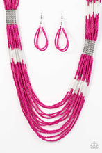Load image into Gallery viewer, Let It Bead Pink Seed Bead Necklace Paparazzi Accessories