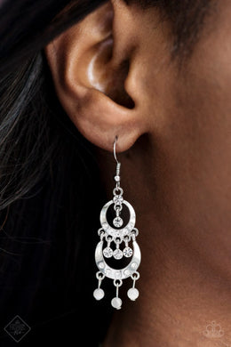 Mainstage Meet and Greet White Moonstone Earring Paparazzi Accessories