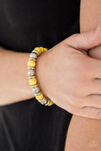 Load image into Gallery viewer, Across the Mesa Yellow Bracelet Paparazzi Accessories