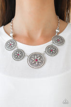 Load image into Gallery viewer, Written In The Star Lilies Pink Necklace Paparazzi Accessories