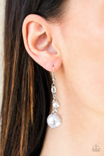 Load image into Gallery viewer, Timelessly Traditional - Silver Pearl Earrings Paparazzi Accessories
