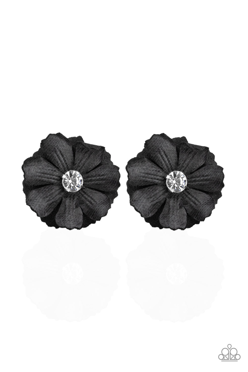 Candid Carnations Black Hair Accessory Paparazzi Accessories