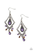 Load image into Gallery viewer, Southern Sunsets Purple Earrings Paparazzi Accessories