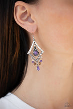 Load image into Gallery viewer, Southern Sunsets Purple Earrings Paparazzi Accessories