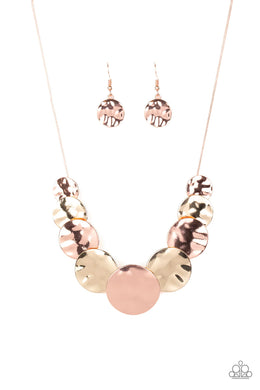 A Daring DISCovery Copper Necklace Paparazzi Accessories