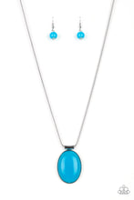 Load image into Gallery viewer, Rising Stardom Blue Necklace Paparazzi Accessories