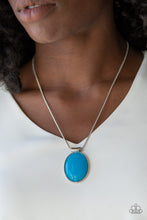 Load image into Gallery viewer, Rising Stardom Blue Necklace Paparazzi Accessories