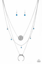 Load image into Gallery viewer, Lunar Lotus - Blue Necklace Paparazzi Accessories