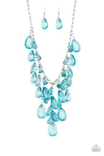 Load image into Gallery viewer, Irresistible Iridescence Blue Acrylic Necklace Paparazzi Accessories