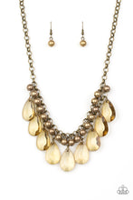 Load image into Gallery viewer, Fashionista Flair Brass Necklace Paparazzi Accessories