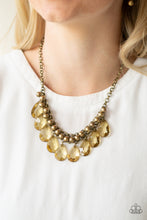Load image into Gallery viewer, Fashionista Flair Brass Necklace Paparazzi Accessories