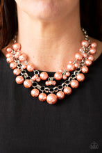 Load image into Gallery viewer, Ballroom Service Orange Necklace Paparazzi Accessories