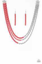 Load image into Gallery viewer, Turn Up The Volume Red Necklace Paparazzi Accessories