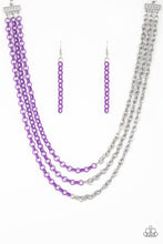 Load image into Gallery viewer, Turn Up The Volume Purple Necklace Paparazzi Accessories
