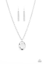 Load image into Gallery viewer, Light As Heir White Rhinestone Necklace Paparazzi Accessories