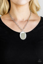 Load image into Gallery viewer, Light As Heir White Rhinestone Necklace Paparazzi Accessories
