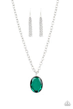 Load image into Gallery viewer, Light As Heir Green Rhinestone Necklace Paparazzi Accessories