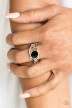 Load image into Gallery viewer, Couldnt Care Flawless Black Ring Paparazzi Accessories