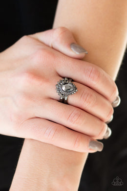 Till QUEENDOM Come Black Ring Paparazzi Accessories