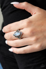 Load image into Gallery viewer, Glass Half-Colorful Blue Ring Paparazzi Accessories
