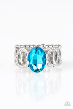Load image into Gallery viewer, Supreme Bling Blue Ring Paparazzi Accessories