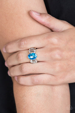 Supreme Bling Blue Ring Paparazzi Accessories