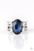 Load image into Gallery viewer, Shine Bright Like A Diamond Blue Rhinestone Ring Paparazzi Accessories