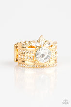 Load image into Gallery viewer, Top Dollar Bling Gold Ring Paparazzi Accessories