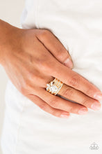 Load image into Gallery viewer, Top Dollar Bling Gold Ring Paparazzi Accessories