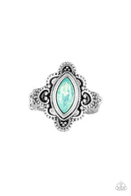 Load image into Gallery viewer, Glass HALF-COLORFUL Green Ring Paparazzi Accessories