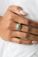 Load image into Gallery viewer, Set It In Stone Green Ring Paparazzi Accessories