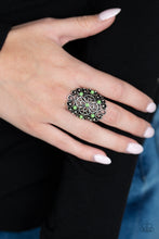 Load image into Gallery viewer, Floral Fancies Green Ring Paparazzi Accessories