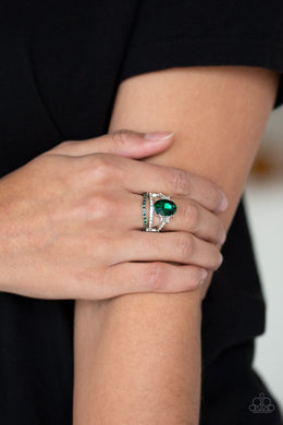 Spectacular Sparkle Green Ring Paparazzi Accessories