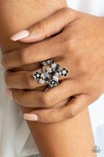 Load image into Gallery viewer, Daisy Delight Black Moonstone Ring Paparazzi Accessories